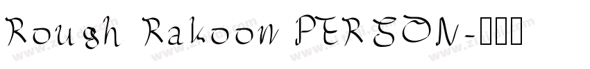 Rough Rakoon PERSON字体转换